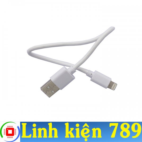Cáp sạc điện thoại iphone Lightning truyền dữ liệu dài 25cm